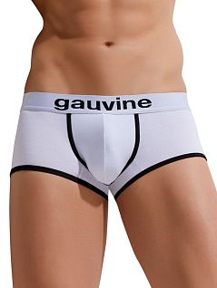 Хлопковые хипсы с черной окантовкой белого цвета GAUVINE RTGAU3004-02